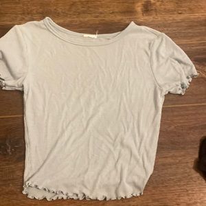 $10/each destined shirts, size smalls, greenish-blue and purple crop tops